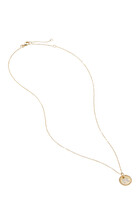 Initial R Cable Charm Necklace, 18k Yellow Gold & Diamonds